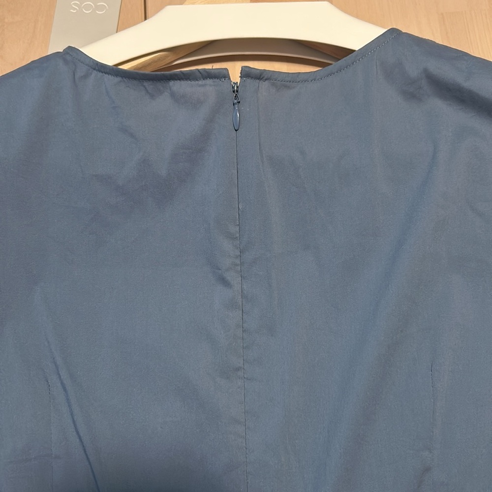 NWT COS Fit & Flare dress, stormy blue, size 8 US, 12 UK - Picture 7 of 8